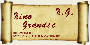 Nino Grandić vizit kartica